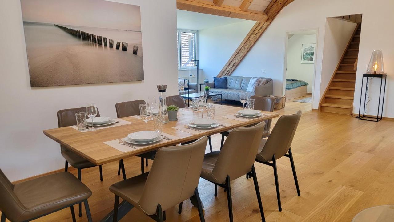 Ferienwohnung Niesen Loft Spiez Exterior foto