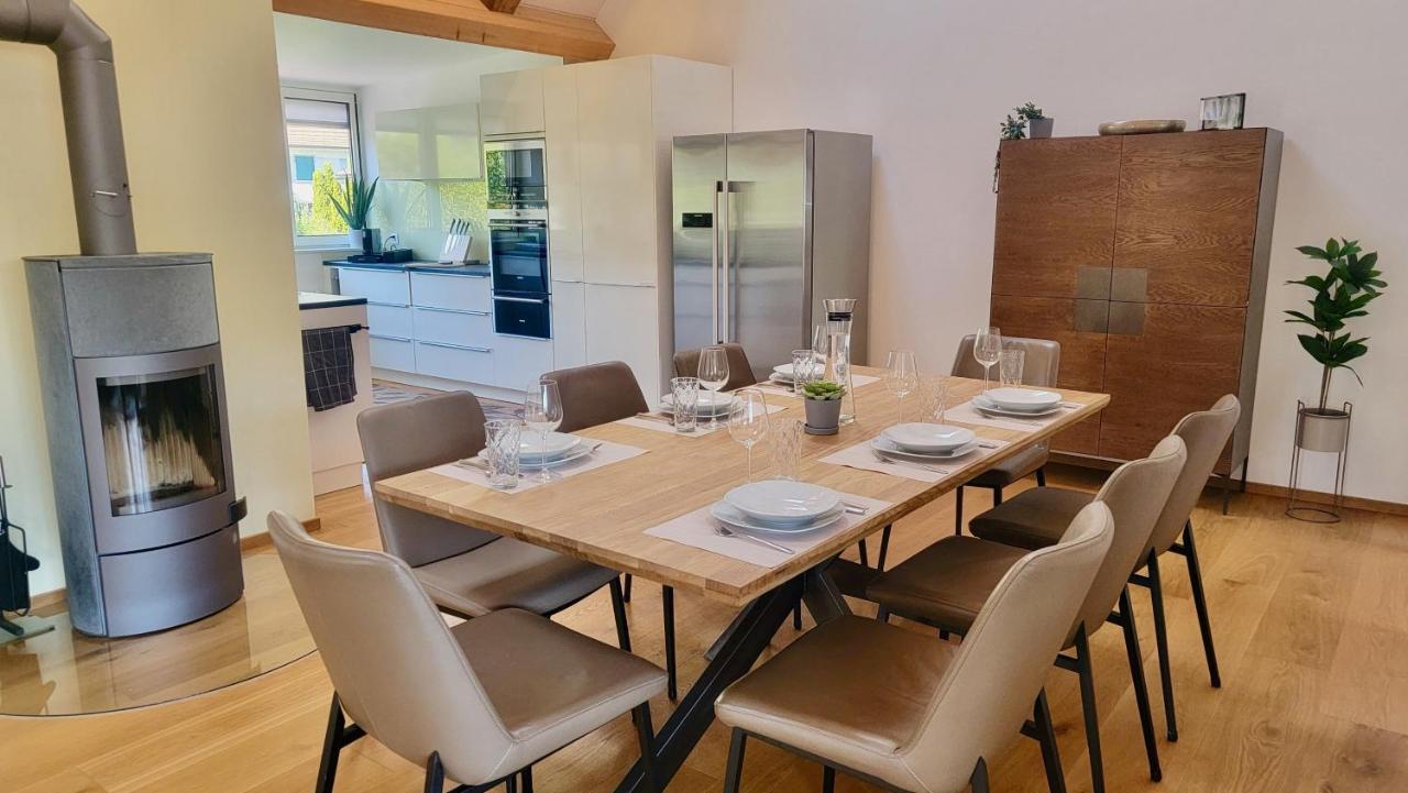 Ferienwohnung Niesen Loft Spiez Exterior foto